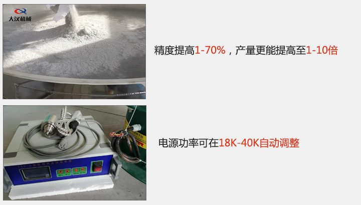 精度提高1—70%，產(chǎn)量更能提高至1-10倍  電源功率可在18K-40K自動(dòng)調(diào)整